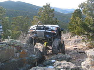 Moody/Crystal - Josh on the top of the Crystal Mtn